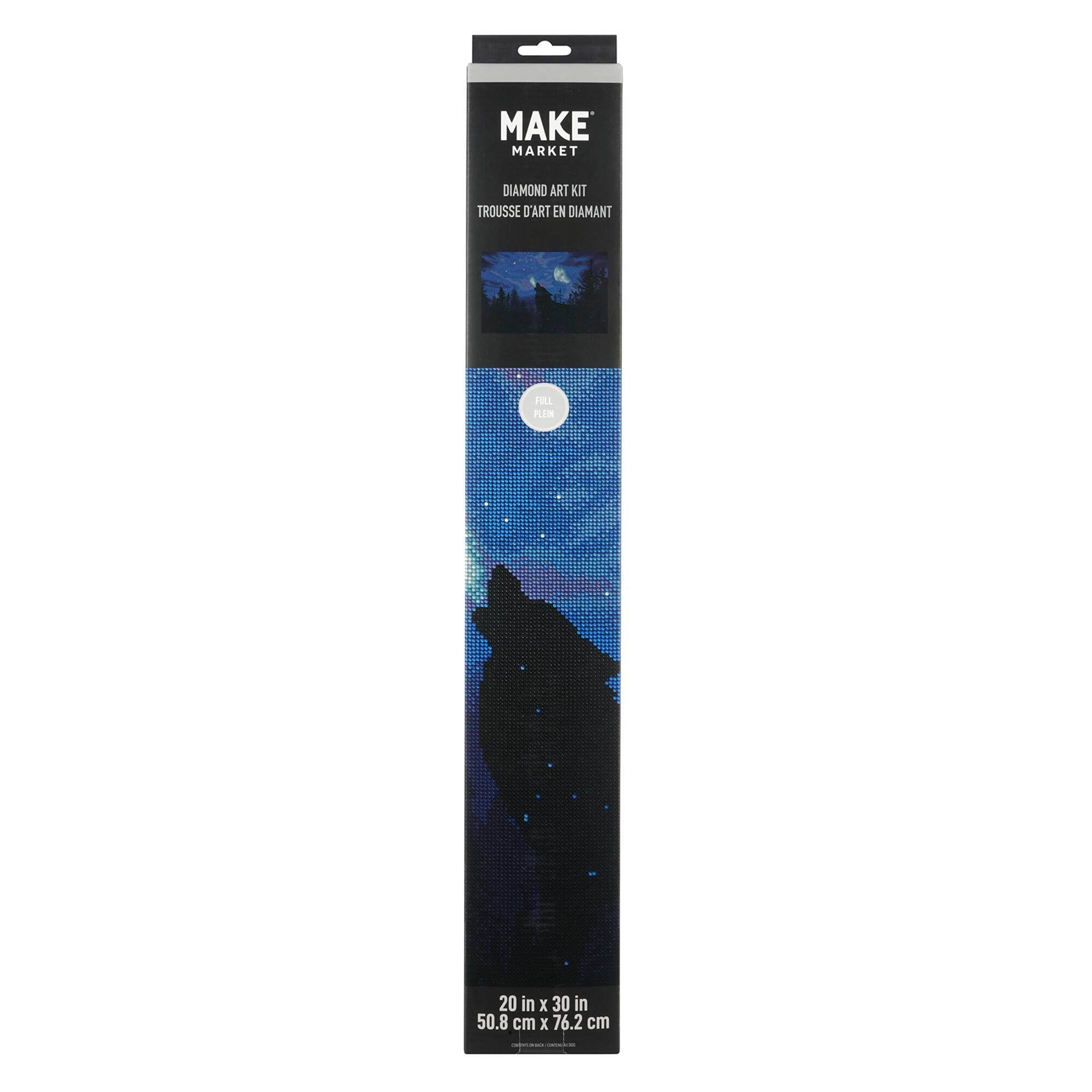 Night Wolf Diamond Art Kit by Make Market®